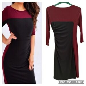 Ralph Lauren 6 SEXY Dress Ruched Side Club Date Dinner Formal Flirty Slimming